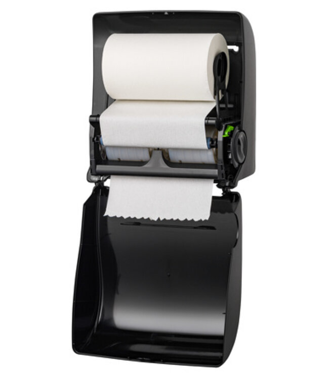 PlastiQline Handdoekroldispenser kunststof zwart