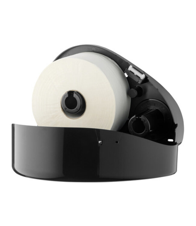 PlastiQline Jumboroldispenser mini + restrol kunststof zwart