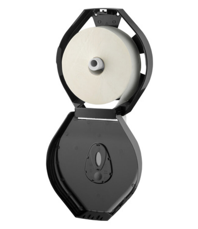 PlastiQline Jumboroldispenser maxi kunststof zwart