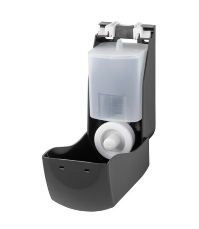 PlastiQline Foamzeepdispenser 900 ml kunststof zwart navulbaar