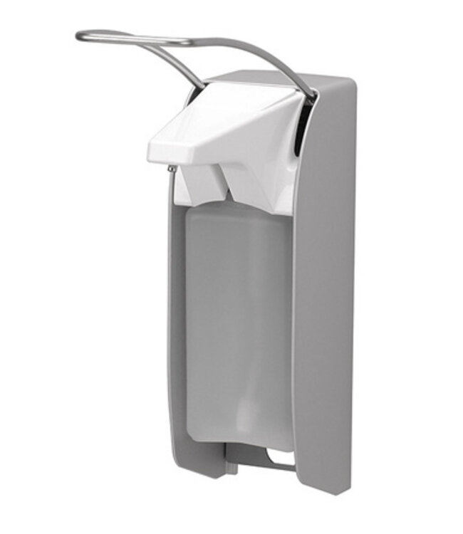 MediQo-line Zeep- & desinfectiemiddeldispenser 500 ml LB aluminium - ingo-man plus versie