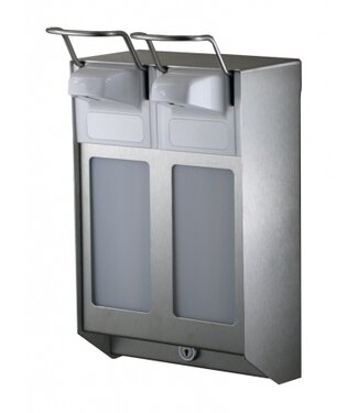 MediQo-line MediQo-line DUO Zeep- & desinfectiemiddeldispenser 500 ml KB RVS
