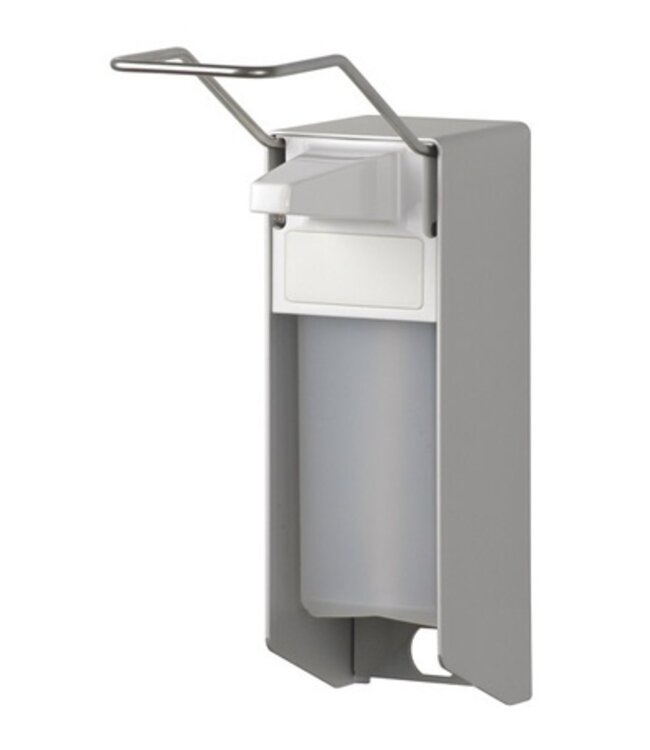 MediQo-line Zeep- & desinfectiemiddeldispenser 500 ml LB aluminium - ingo-man versie