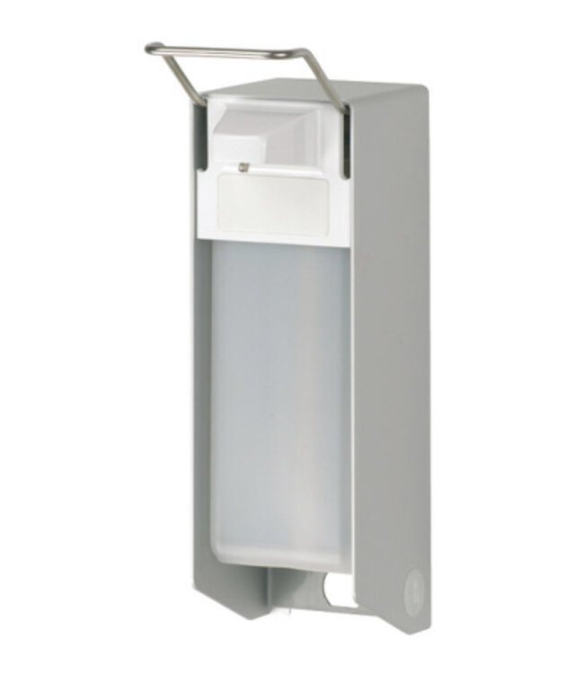 MediQo-line Zeep- & desinfectiemiddeldispenser 1000 ml KB aluminium - ingo-man versie