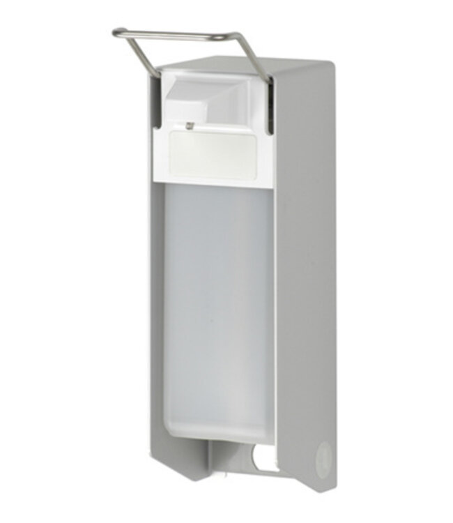 MediQo-line Zeep- & desinfectiemiddeldispenser 500 ml KB aluminium - ingo-man versie