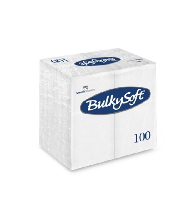 BulkySoft® Servetten wit cellulose 2laags
