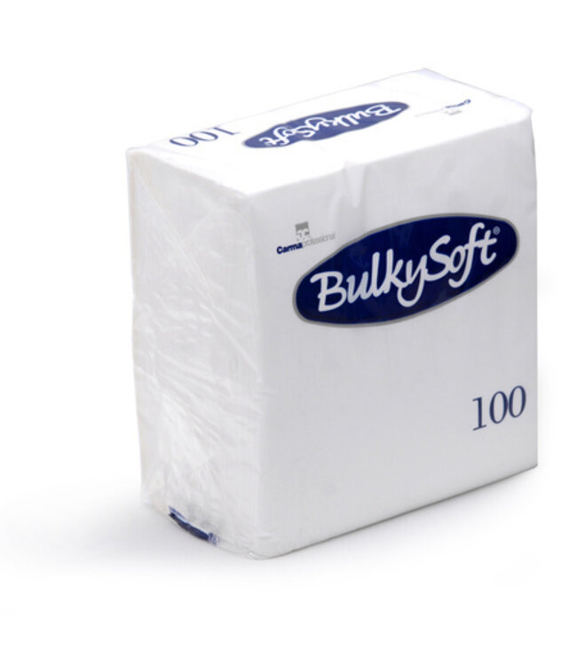 BulkySoft® Servetten wit cellulose 2laags
