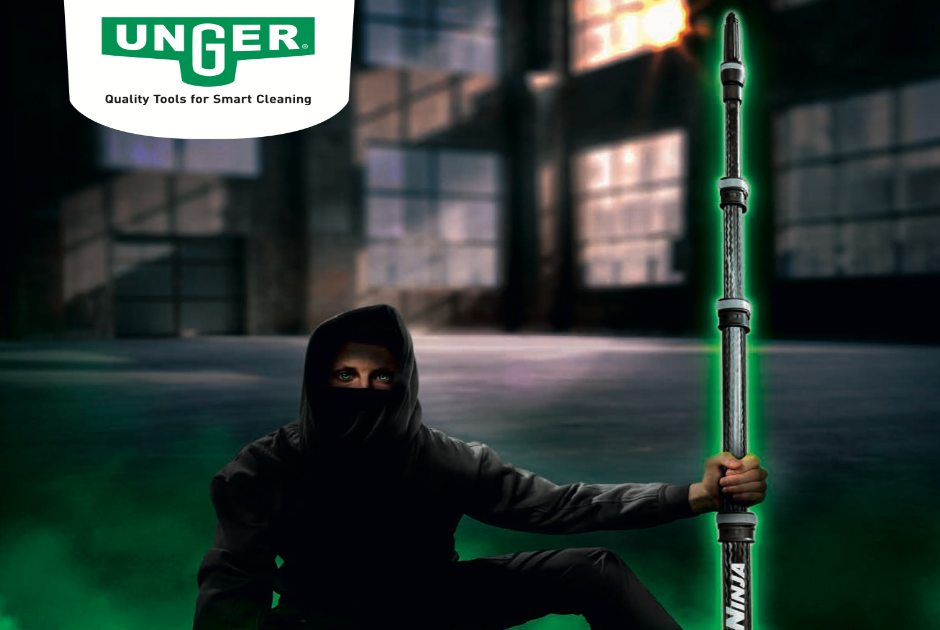NIEUW: Unger Ninja Carbon Pole, telescoopstelen voor binnenreiniging