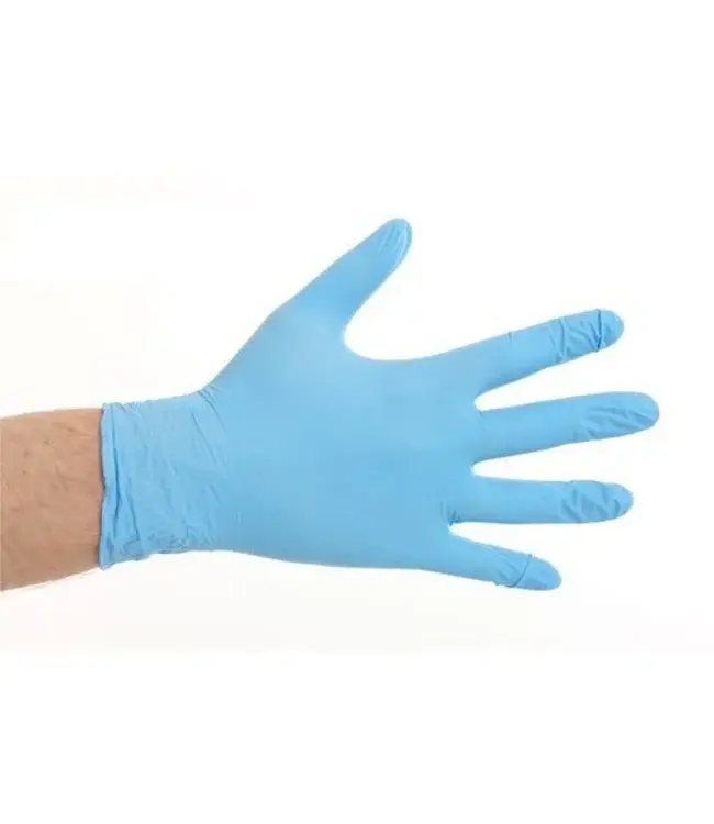 Soft Nitril handschoenen poedervrij - Blauw