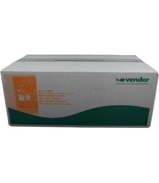 Eigen merk Vendor 1362 Handdoekcassette, 2-laags, netversterkt papier, recycled wit (20 stuks á 33m)