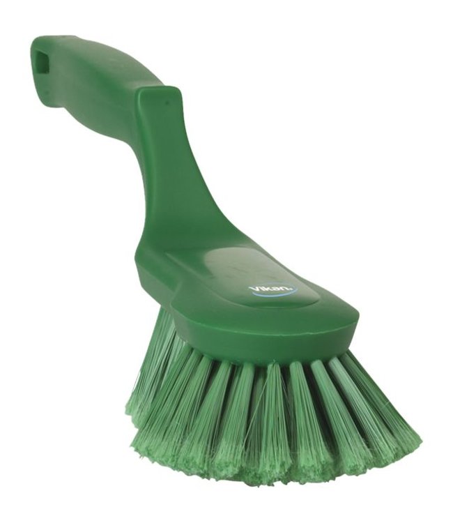 Vikan Ergonomische handborstel polyester vezels, zacht, 270x105x110mm groen