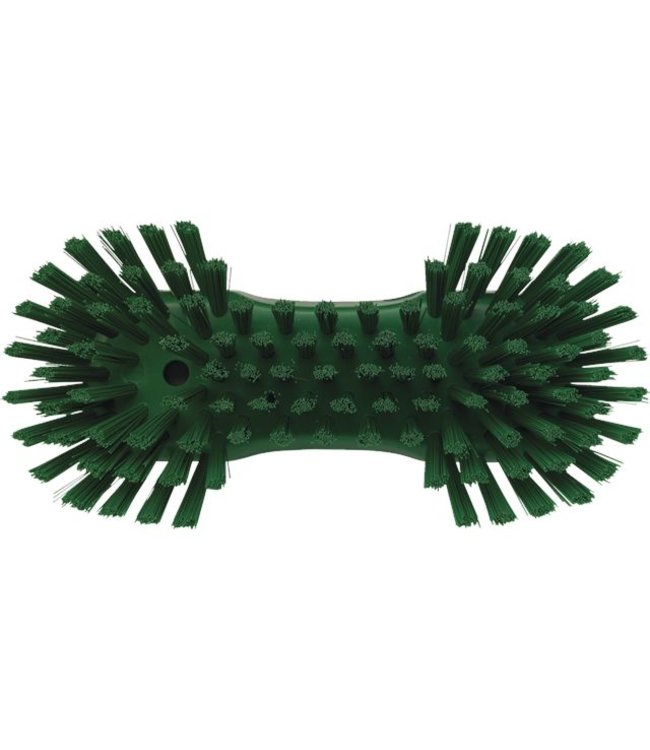 Vikan Grote ergonomische werkborstel polyester vezels, hard, met wijd uitstaande vezels 250x120x60mm groen