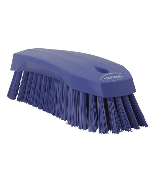 Vikan Grote werkborstel polyester vezels, hard 200x70x60mm paars