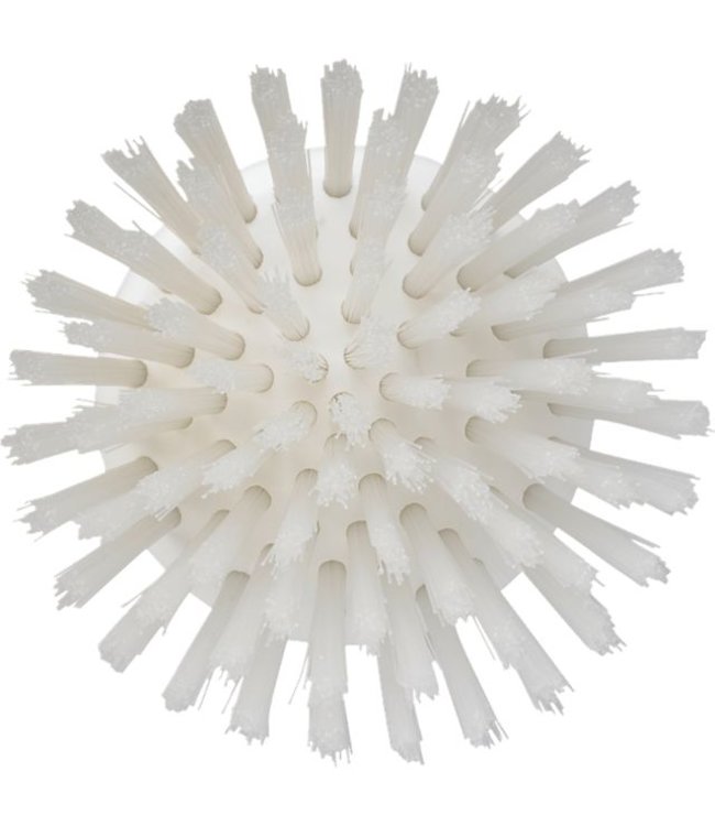 Vikan Ronde werkborstel polyester vezels, hard Ø110x110mm wit