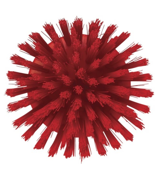 Vikan Ronde werkborstel polyester vezels, hard Ø110x110mm rood