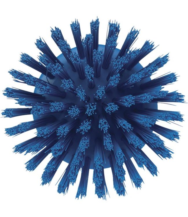 Vikan Ronde werkborstel polyester vezels, hard Ø110x110mm blauw