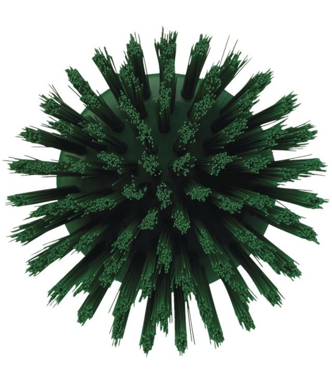 Vikan Ronde werkborstel polyester vezels, hard Ø110x110mm groen