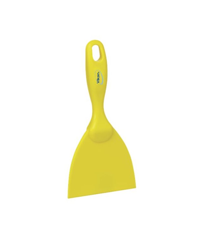 Vikan Rechte handschraper, breed, 102x18x210mm. geel