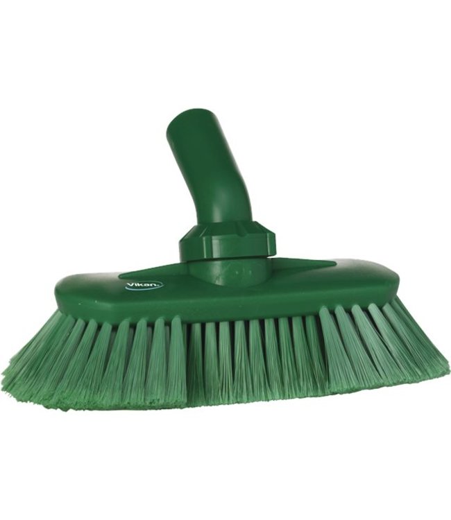 Vikan, Hoekverstelbare borstel met watertoevoer,190x147x70mm groen