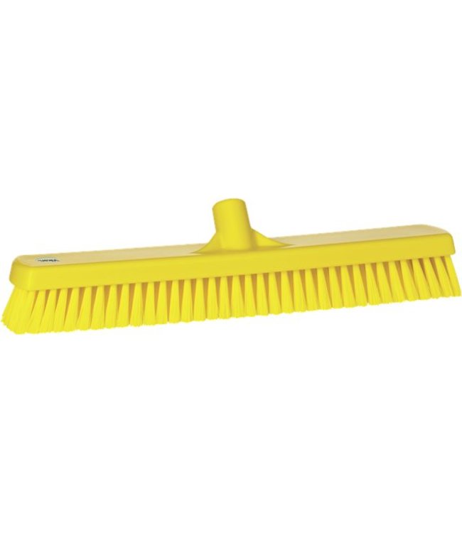 Vikan, Vloerschrobber hard, breed, 470x115x80mm, geel
