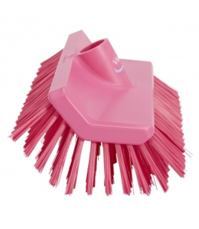 Vikan, Hoekschrobber hard, 265x100x150mm, roze