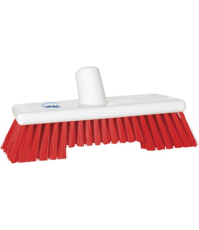 Vikan, Harde luiwagen met langere zijvezels, 245x105x80mm, rood