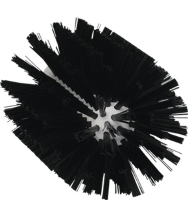 Vikan Pijpborstel, steelmodel, ø103 mm, medium, zwart