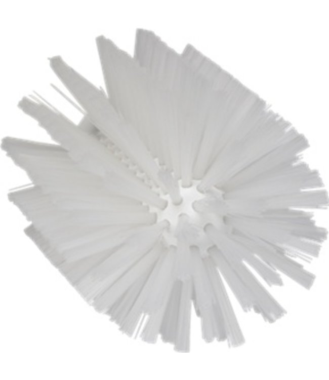 Vikan Pijpborstel, steelmodel, ø103 mm, medium, wit