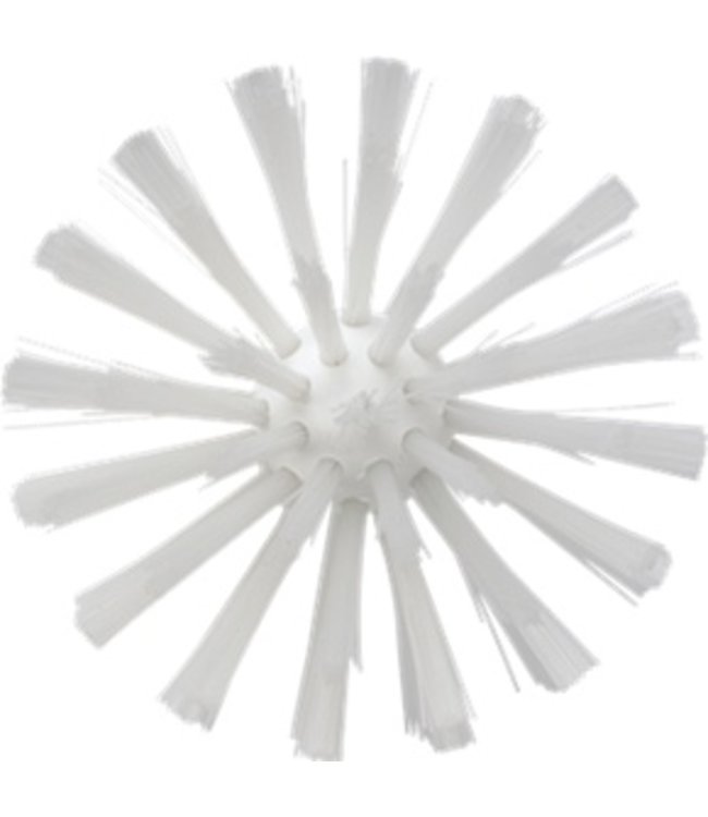 Vikan Pijpborstel, steelmodel, ø103 mm, medium, wit