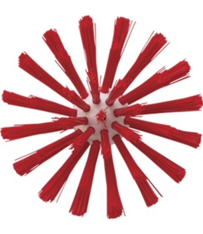 Vikan Pijpborstel, steelmodel, ø103 mm, medium, rood