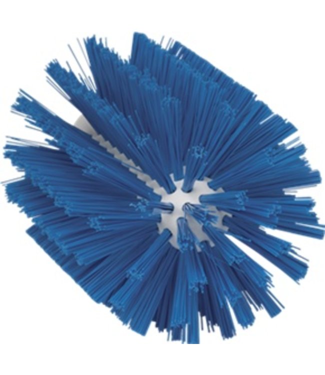 Vikan Pijpborstel, steelmodel, ø103 mm, medium, blauw
