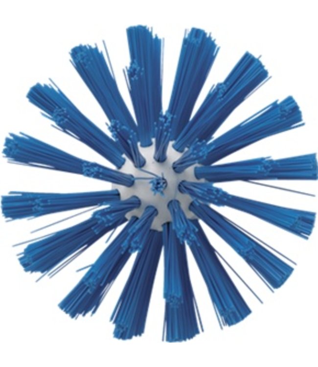 Vikan Pijpborstel, steelmodel, ø103 mm, medium, blauw