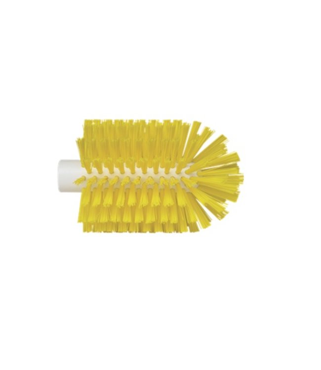 Vikan Pijpborstel, steelmodel, ø103 mm, medium, geel