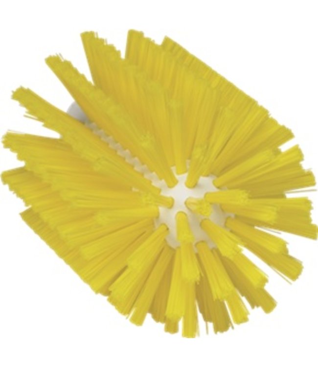 Vikan Pijpborstel, steelmodel, ø90 mm, medium, geel