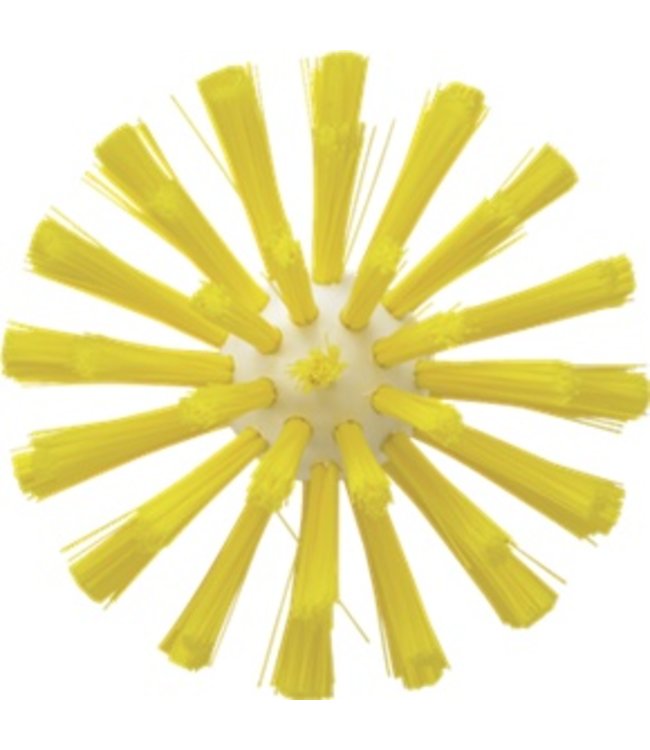 Vikan Pijpborstel, steelmodel, ø90 mm, medium, geel