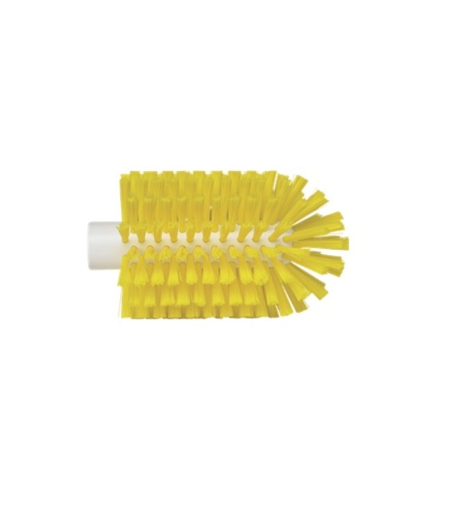 Vikan Pijpborstel, steelmodel, ø90 mm, medium, geel