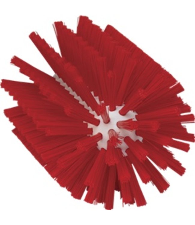 Vikan Pijpborstel, steelmodel, ø90 mm, medium, rood