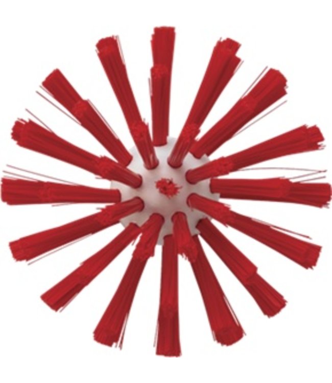 Vikan Pijpborstel, steelmodel, ø90 mm, medium, rood