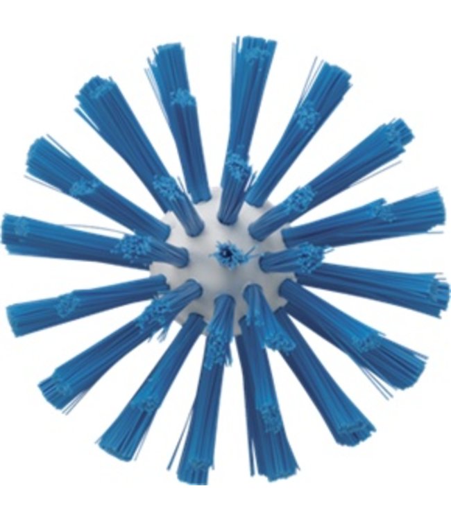 Vikan Pijpborstel, steelmodel, ø90 mm, medium, blauw