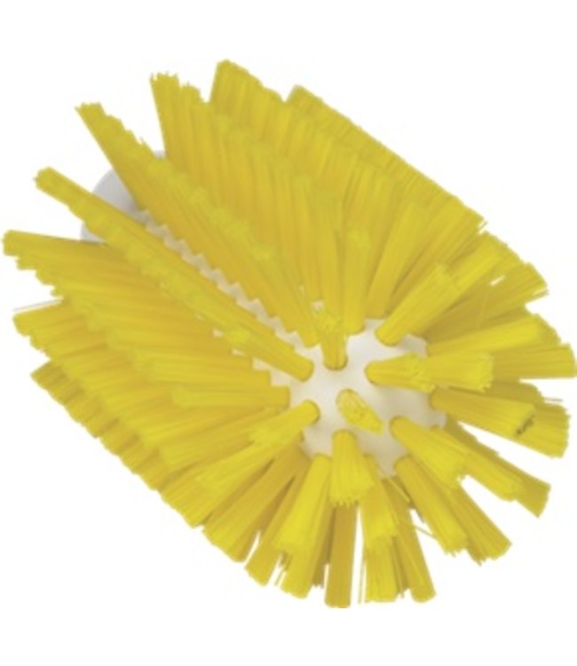 Vikan Pijpborstel, steelmodel, ø77 mm, medium, geel
