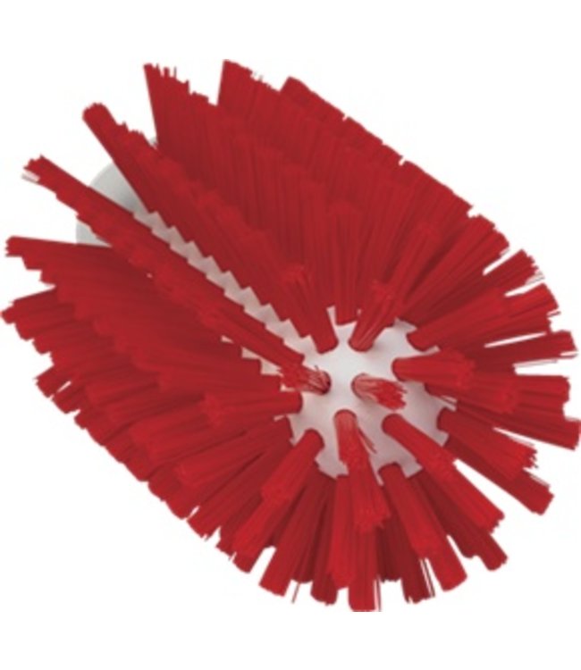 Vikan Pijpborstel, steelmodel, ø77 mm, medium, rood