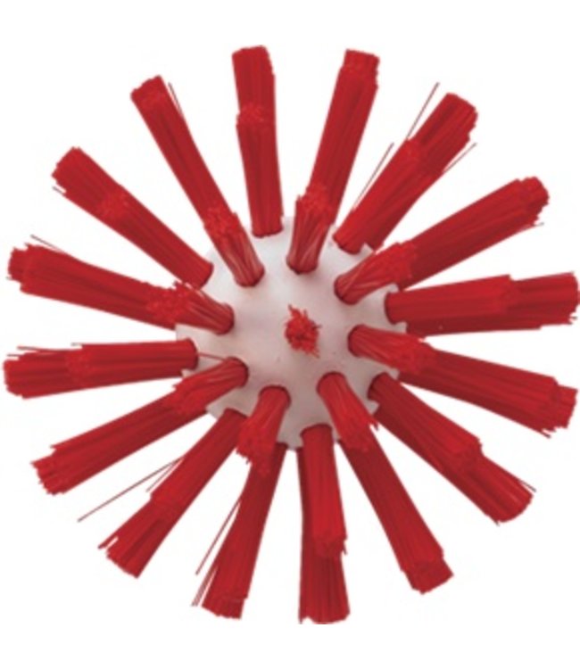 Vikan Pijpborstel, steelmodel, ø77 mm, medium, rood