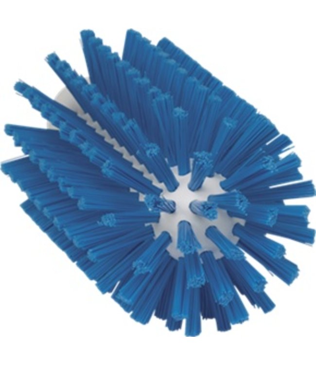 Vikan Pijpborstel, steelmodel, ø77 mm, medium, blauw