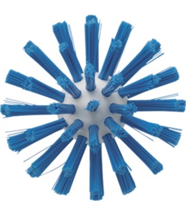 Vikan Pijpborstel, steelmodel, ø77 mm, medium, blauw