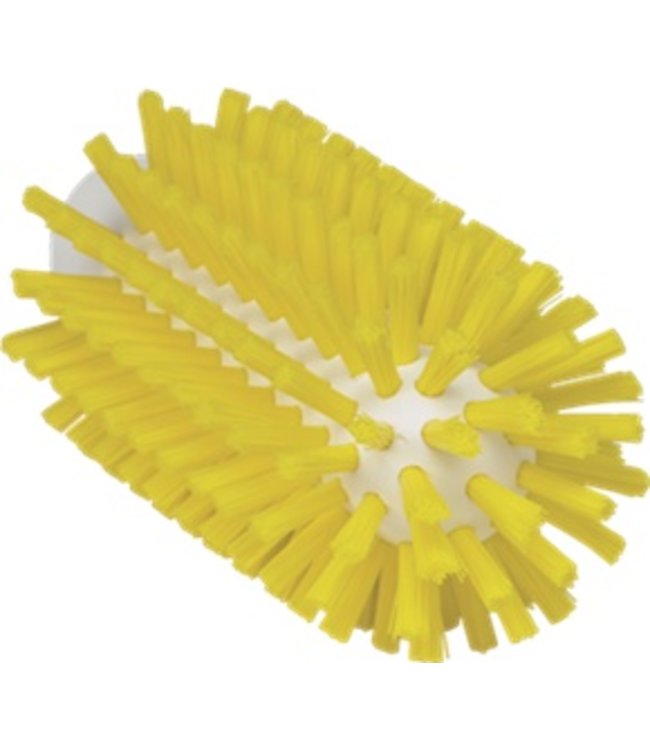 Vikan Pijpborstel, steelmodel, ø63 mm, hard, geel