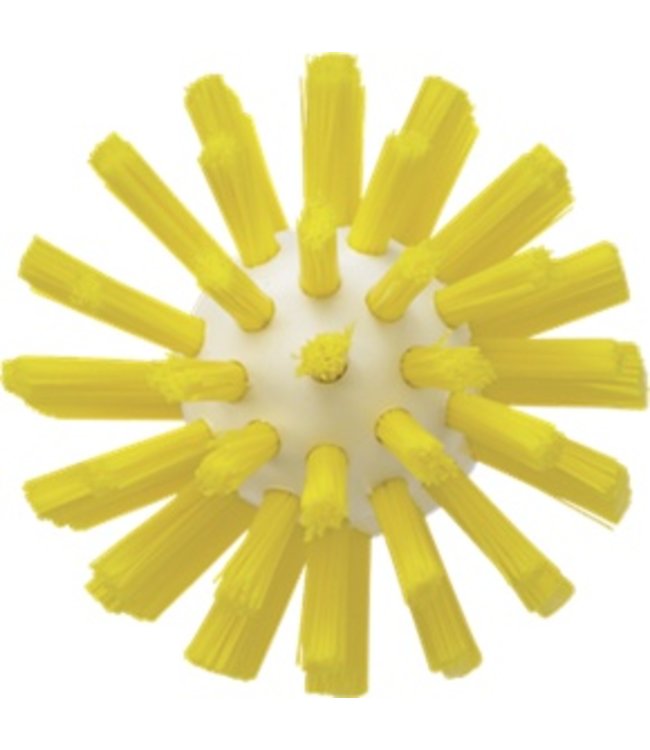 Vikan Pijpborstel, steelmodel, ø63 mm, hard, geel