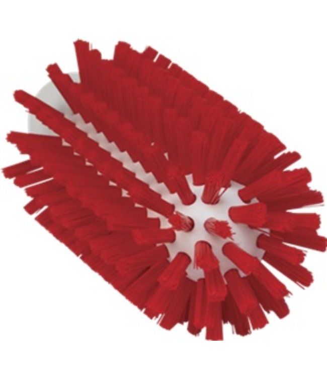 Vikan Pijpborstel, steelmodel, ø63 mm, hard, rood