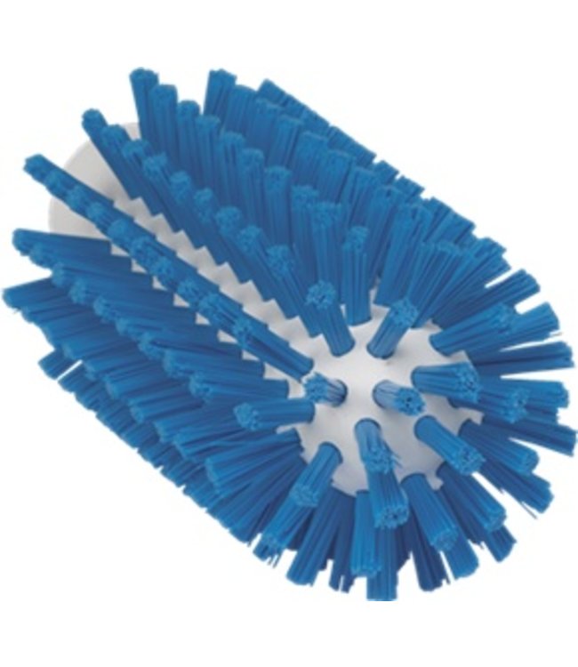 Vikan Pijpborstel, steelmodel, ø63 mm, hard, blauw