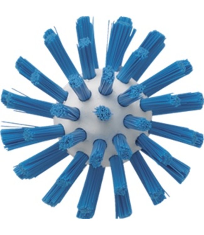 Vikan Pijpborstel, steelmodel, ø63 mm, hard, blauw