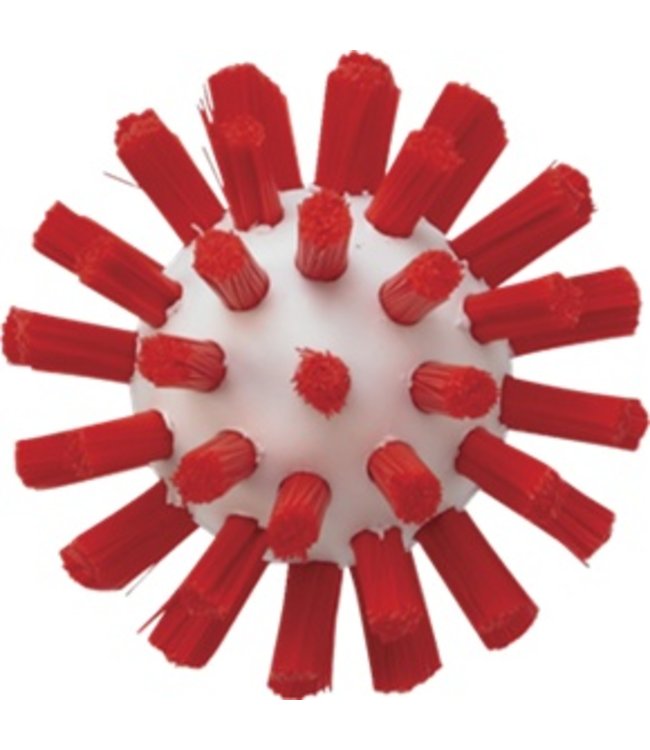 Vikan Pijpborstel, steelmodel, ø50 mm, hard, rood